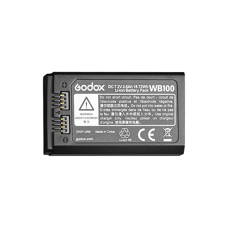 Batería GODOX WB100/WB100A para flash AD100 Pro