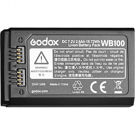 Batería GODOX WB100/WB100A para flash AD100 Pro