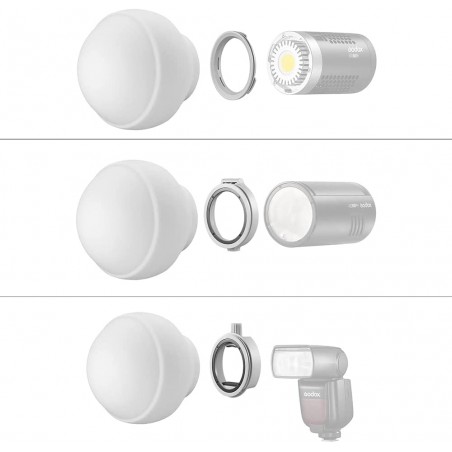 Difusor colapsible GODOX ML-CD15 - tipo domo para flashes y luces led