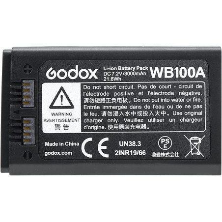 Batería GODOX WB100/WB100A para flash AD100 Pro