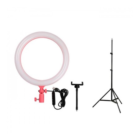 Pack de Aro led Godox LR120 color rosado + Parante Godox 302