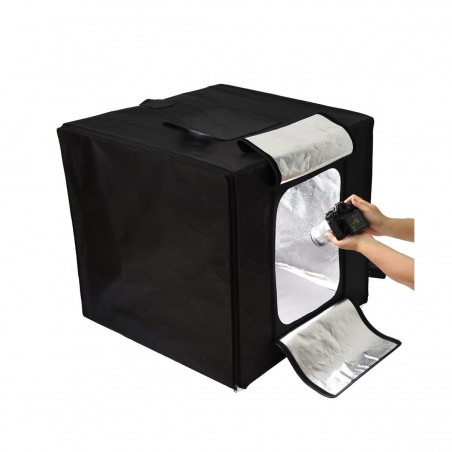 Cubo caja de luz Godox LSD incluyen luces led y adaptador de corriente