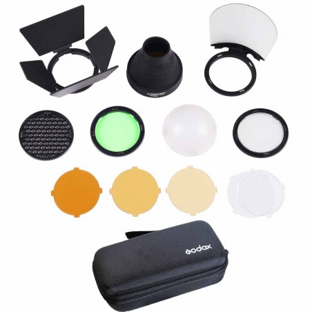 Kit de Accesorios Godox AK-R1 para cabezal redondo H200R o adaptador SR-1