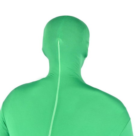 Traje verde croma invisible para producciones de video