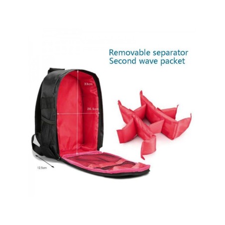 Mochila compacta impermeable de 33x26.5x12.5cm