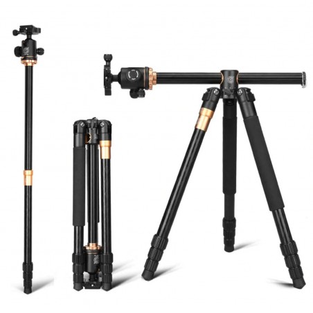 Trípode Monópodo Q999H para cámaras DSLR incluye cabezal panorámico