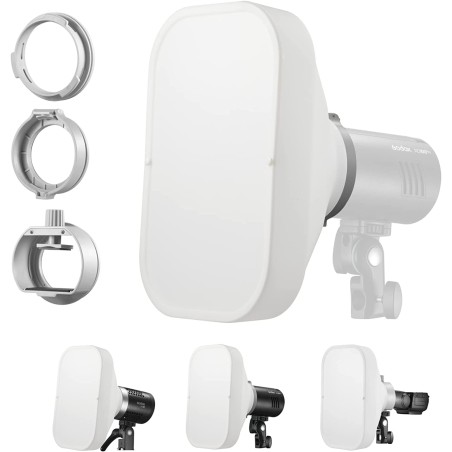 Difusor colapsible GODOX ML-CS1625 - rectangular para flashes y luces led