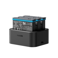 Cargador triple Insta360 para baterías de cámara One X 3 - Carga rápida