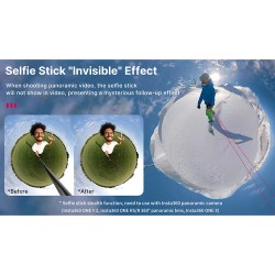 Monópodo ULANZI MT-58 de hasta 120cm - Compatible con Insta360 Invisible selfie stick
