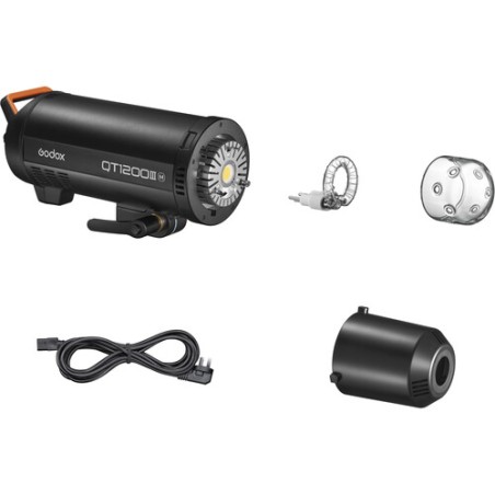 Flash GODOX QT1200 III - Montura Bowens - Con luz de modelado LED