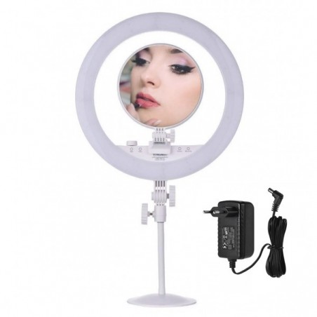 Reflector Luz Led Circular Yongnuo YN208 PRO + adaptador de corriente
