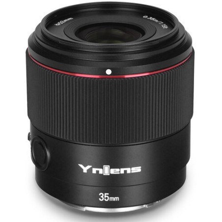 Lente Yongnuo YN35mm f/2.0 DF DSM para Sony montura E - Full Frame - Incluye tapasol
