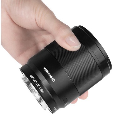 Lente Yongnuo YN 85mm f/1.8S DF DSM para Sony montura E - Full Frame - Incluye tapasol