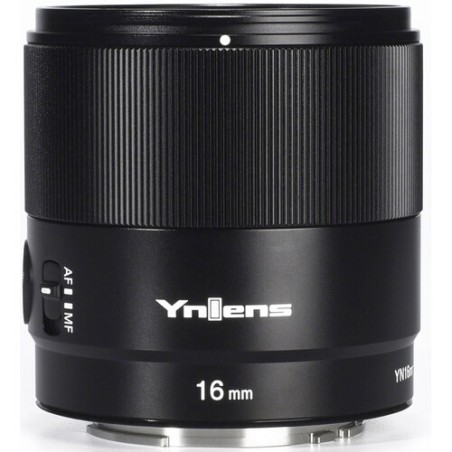 Lente Yongnuo YN 16mm f/1.8 DA DSM para Sony montura E - APS-C - Incluye tapasol