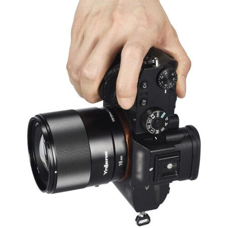 Lente Yongnuo YN 16mm f/1.8 DA DSM para Sony montura E - APS-C - Incluye tapasol