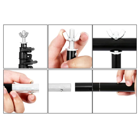 Portafondos tipo T - Para fotografía o video - 200x200cm