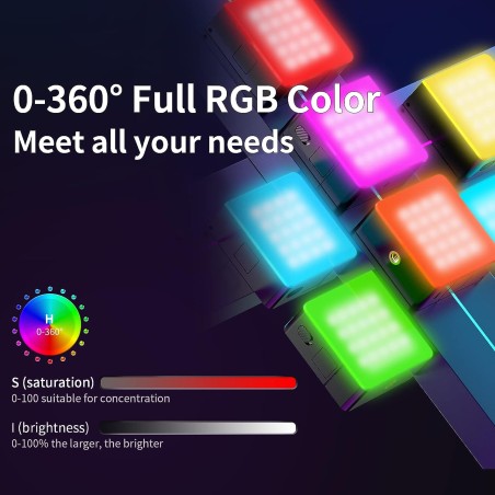 Luz Led ULANZI VL49 Pro RGB con batería incorporada