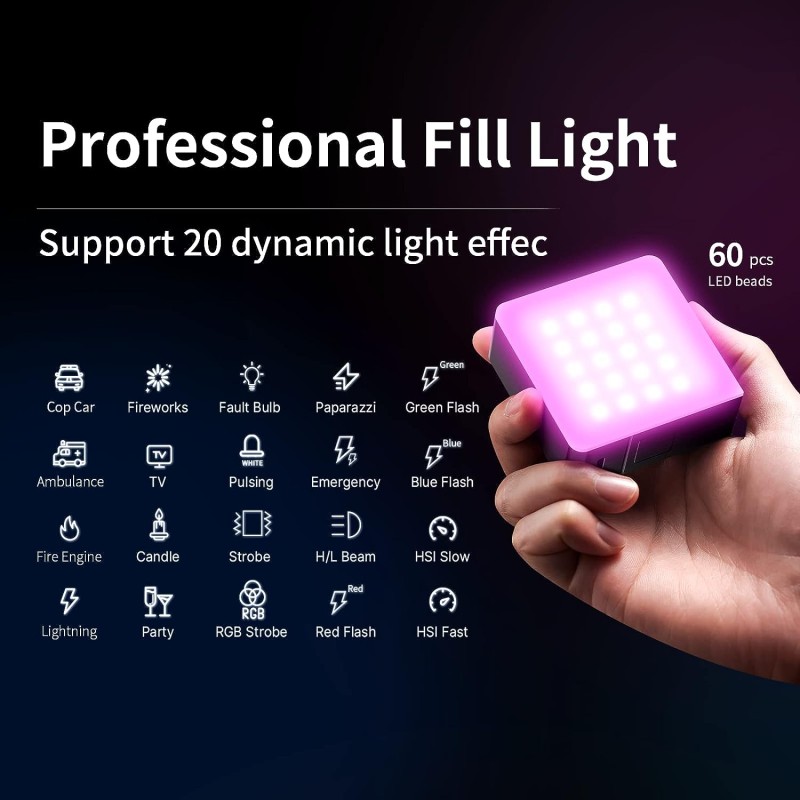 Đèn Led Ulanzi VL49 Pro Rechargeable Mini RGB
