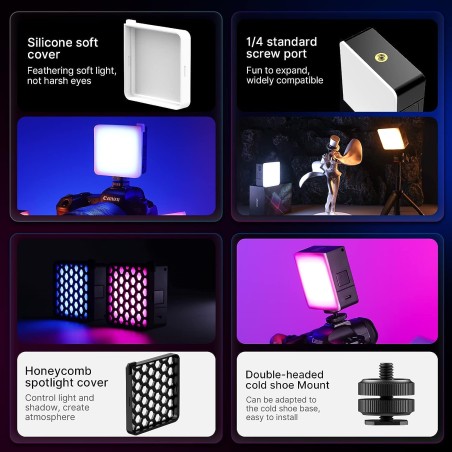 Luz Led ULANZI VL49 Pro RGB con batería incorporada