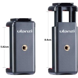 Sujetador ULANZI ST-07 para trípode - Con entrada de zapata - Para celulares smartphone