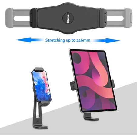 Sujetador ULANZI ST-20 para tablets y celulares - Con doble entrada de zapata