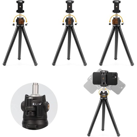 Trípode flexible ULANZI MT-11 - Para celulares o cámaras de hasta 2Kg