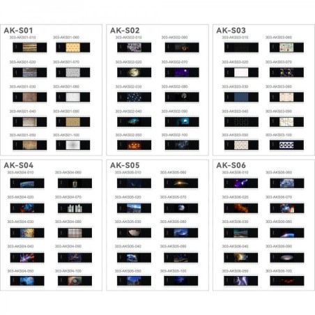 Juego de slides GODOX AK-S para kit AK-R21 - 60 piezas