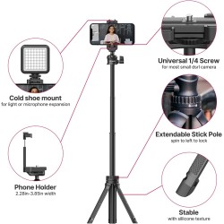 Trípode extensible ULANZI MT34 - Para celulares o cámaras de hasta 1.5Kg