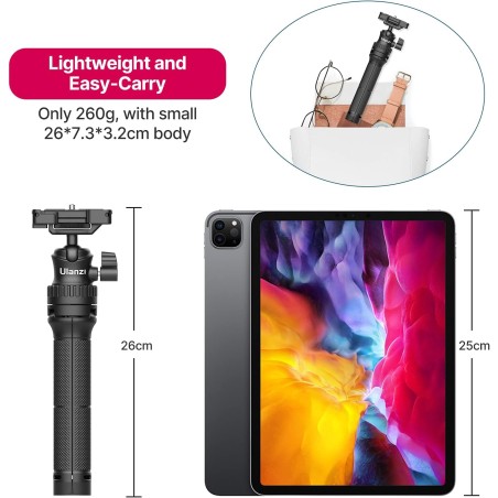 Trípode extensible ULANZI MT34 - Para celulares o cámaras de hasta 1.5Kg