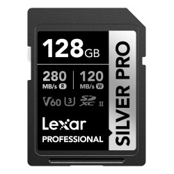 Memoria SD de 128GB LEXAR V60 UHS-II Silver Pro 280MB/s