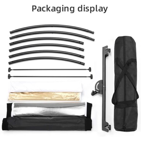 Rebotador curvo de 60x170cm - 4 en 1 - Incluye estuche