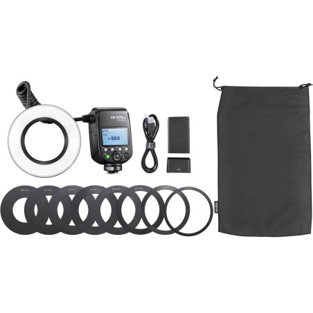 Flash macro GODOX MF-R76N TTL Para Nikon - Incluye batería recargable