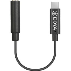 Cable adaptador BOYA BY-K4 - Hembra TRS a macho USB Tipo C