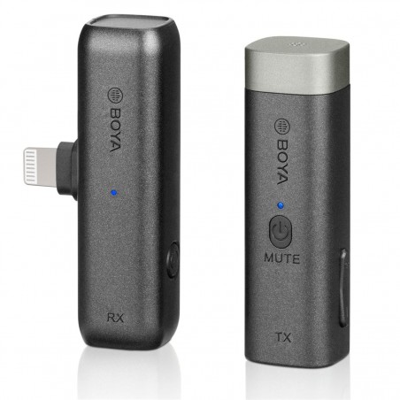 Micrófono inalámbrico BOYA BY-WM3D para cámaras y dispositivos Apple (Conector lightning)