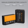 Pack de 2 baterías tipo Canon LP-E17 y cargador dual K&F CONCEPT  - 1250mAh