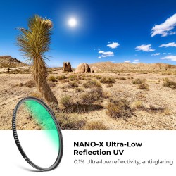 Filtro UV K&F CONCEPT - Serie Nano X - Ultra low reflection