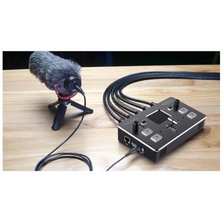 Mezcladora de video FEELWORLD LivePro L1 para transmisiones en vivo