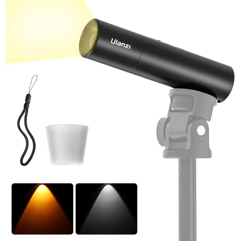 Luz led ULANZI LM07 - Linterna de 5W Bi color con batería recargable