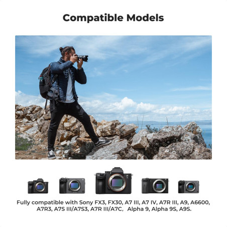 Pack de 3 baterías tipo Sony NP-FZ100 y cargador triple K&F CONCEPT  - 2280mAh