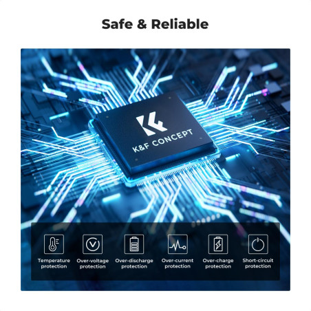 Pack de 3 baterías tipo Sony NP-FZ100 y cargador triple K&F CONCEPT  - 2280mAh