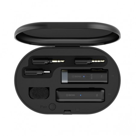 Micrófono inalámbrico BOYA BY-WM3D para cámaras y dispositivos Apple (Conector lightning)