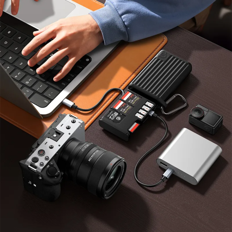 Lector de memoria ULANZI MCR-01 Porta memoria multifuncional de alta velocidad