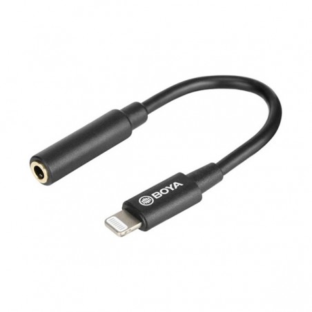 Cable adaptador BOYA BY-K3 - Hembra TRRS a macho Lightning