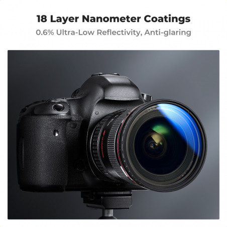 Filtro ND2-400 K&F CONCEPT - Serie Nano C - Slim - Multi capa - Cristal óptico - True color