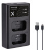 Cargador dual K&F CONCEPT tipo Sony NP-FW50