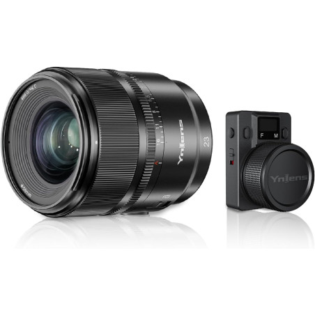 Lente YONGNUO YN23mm F1.4S - Para Sony - APS-C - Incluye control remoto BR-L1