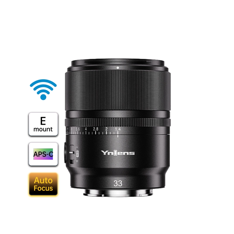 Lente YONGNUO YN33mm F1.4S - Para Sony - APS-C - Incluye control remoto BR-L1