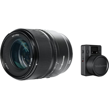 Lente YONGNUO YN56mm F1.4S - Para Sony - APS-C - Incluye control remoto BR-L1