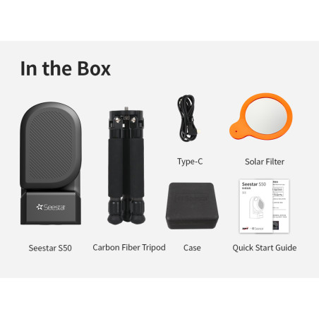 Telescopio inteligente ZWO Seestar S50 - 50mm f/5