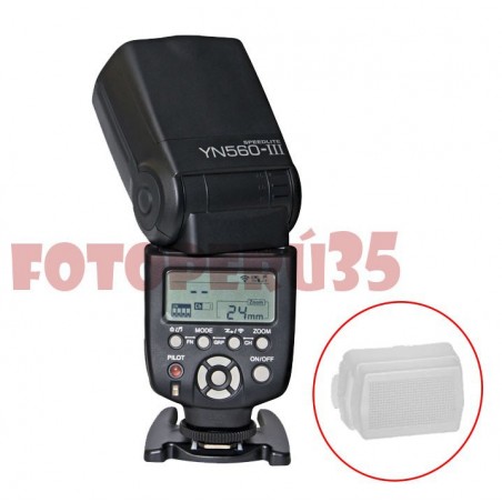 Flash Yongnuo YN560 III  y Difusor tipo tapa